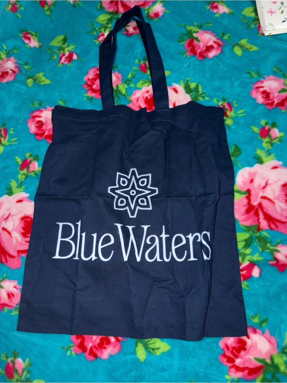 Navy Canvas Tote Bag - Blue